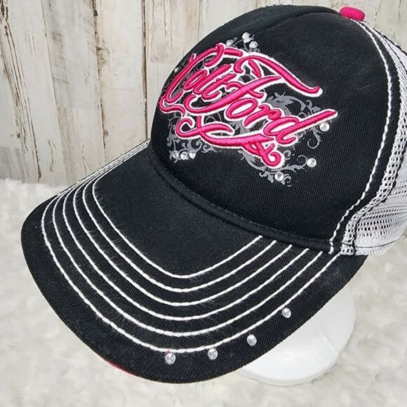 Colt Ford Snapback Cap Black Pink OSFA - Picture 2 of 9